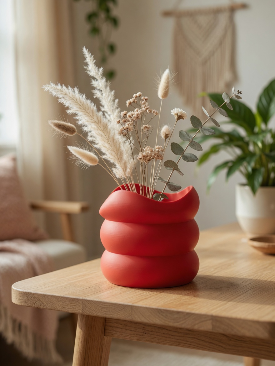 Red Vase 3