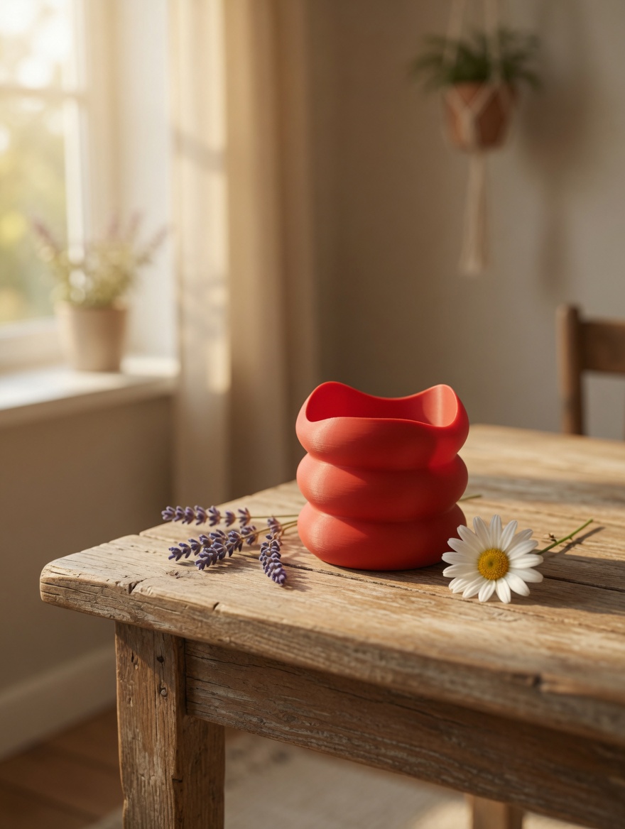 Red Vase 5