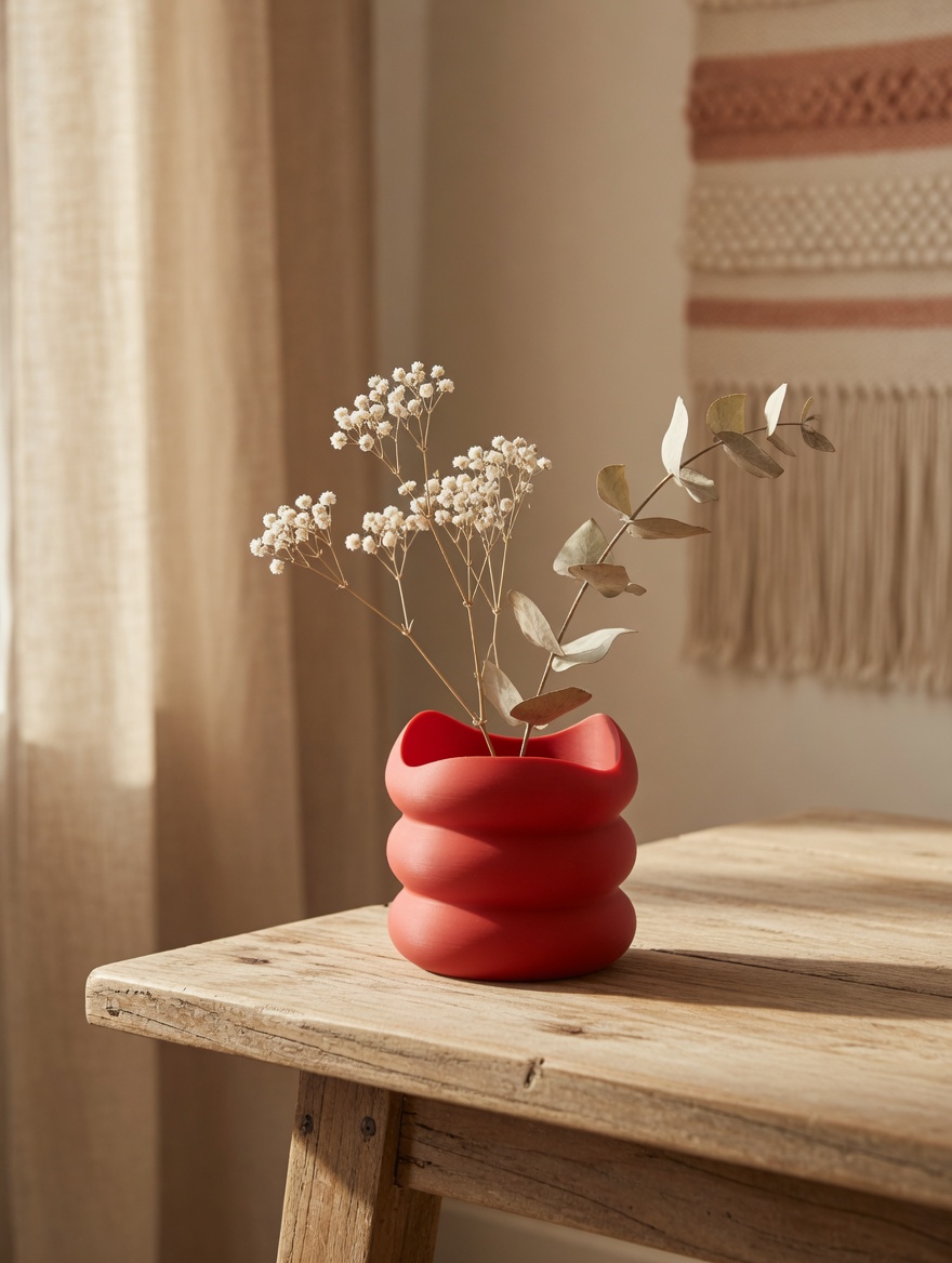 Red Vase 6